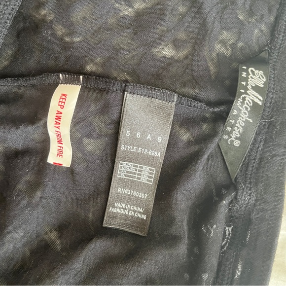 Elle Macpherson 2 piece black Jester camisole flirty short lingerie set brief - Picture 5 of 6